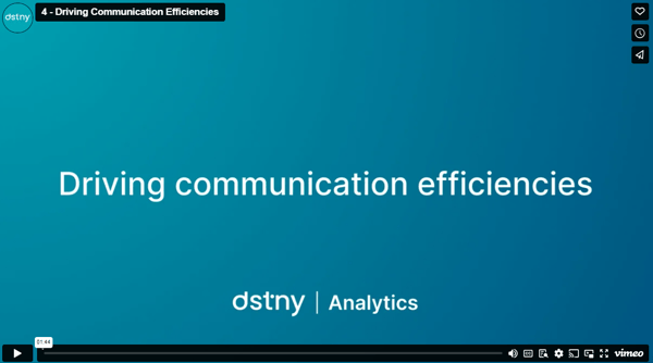 Driving communication efficiencies screenshot