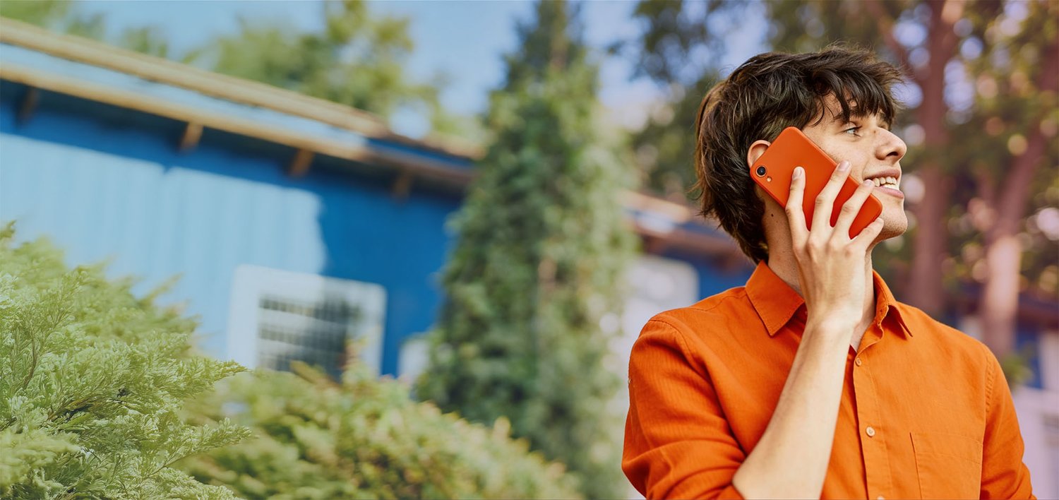 Service Provider talking on the phone