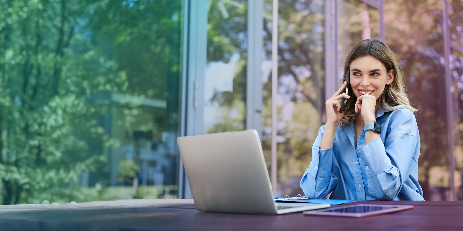 woman working outside using Dstny tools