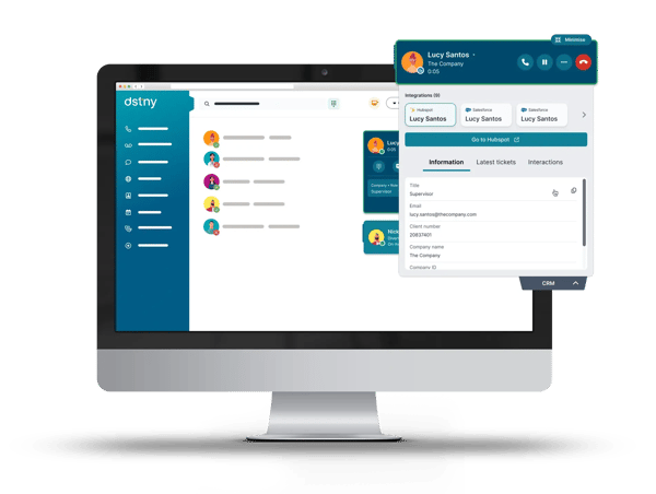 A screen showing CRM Intelligence pop-up window