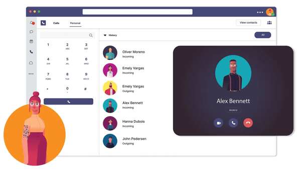 Call2Teams Calling Interface