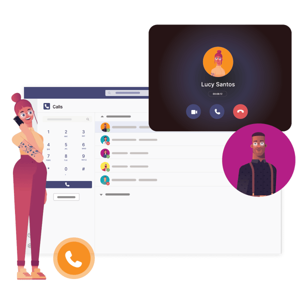 Operator Connect Call2Teams interface