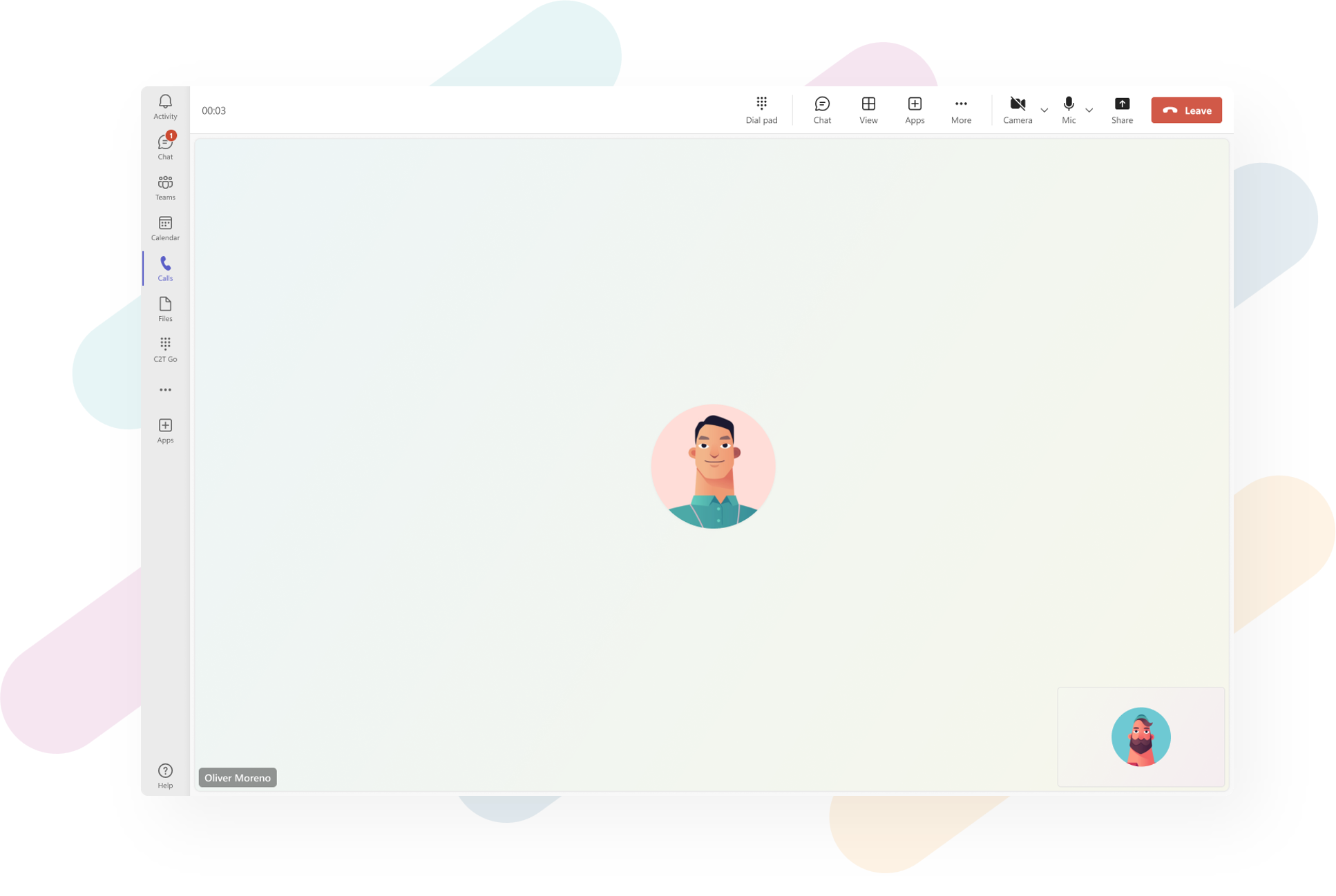 C2T UI mockup
